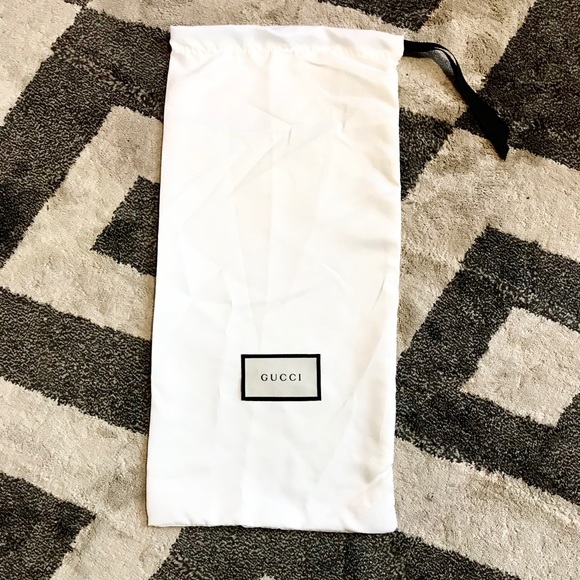 Gucci Handbags - Gucci White & Black Satin Authentic Dust Bag 17x8